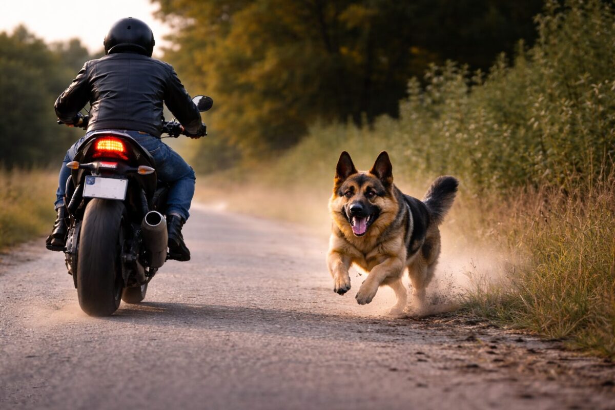 Por que os cães se comportam de forma surpreendente ao ver uma moto? Descubra os motivos por trás desse instinto canino.